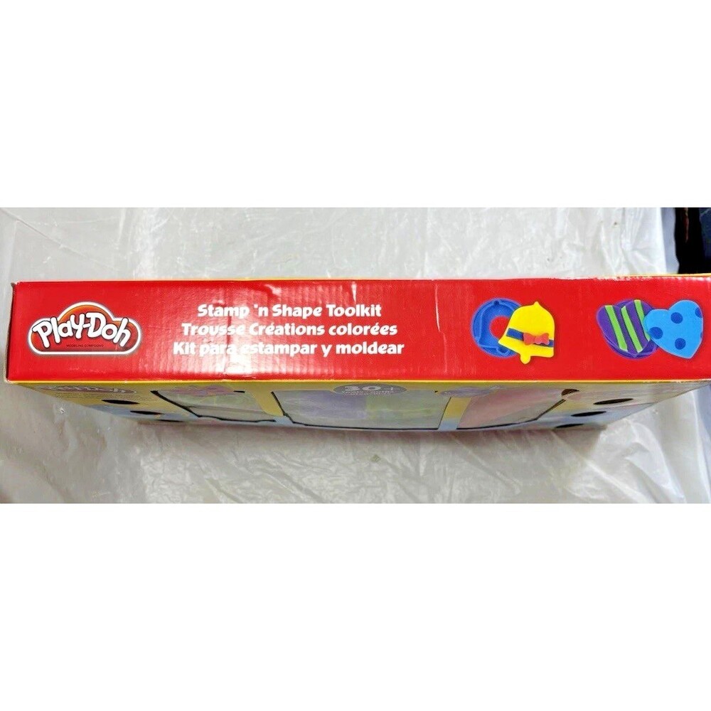 Play-Doh Stamp n Shape Toolkit 30+ Tools & 10 Colors Kids Shape Animal Craft Set - Picture 3 of 15